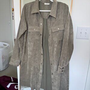 Kori Green Corduroy Dress